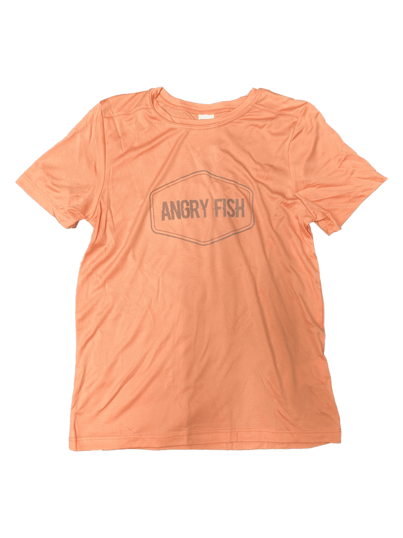 Peach Angry Fish Youth Shirt