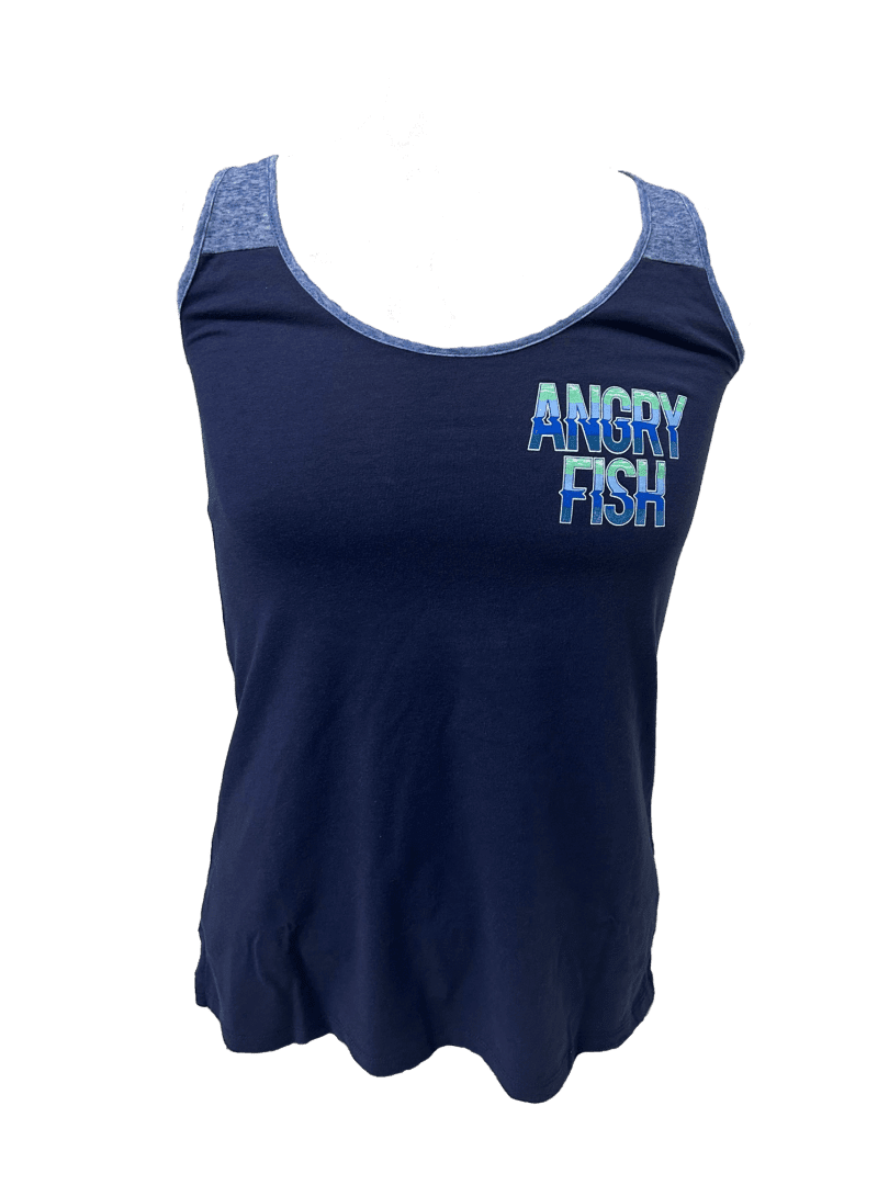 Navy and Light Blue Tank Top with AF Logo